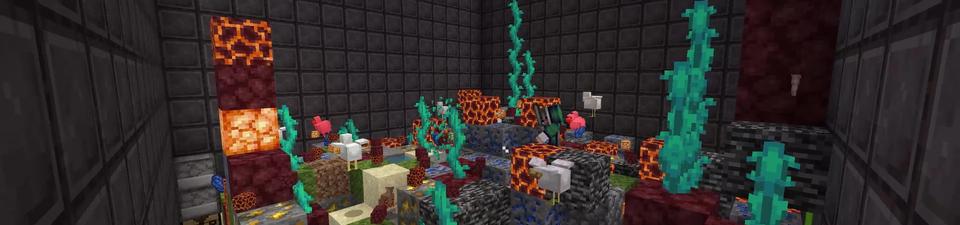 Panorama of the Minecraft Bedrock Marketplace product Blocktris created by Lifeboat.