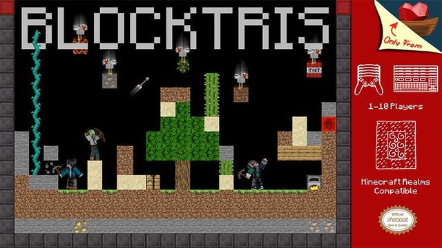 Thumbnail of the Minecraft Bedrock Marketplace product Blocktris created by Lifeboat.