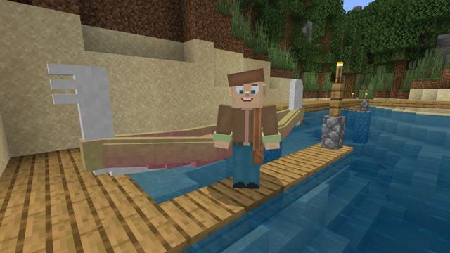 Screenshot of the Minecraft Bedrock Marketplace product Boats created by Lifeboat.