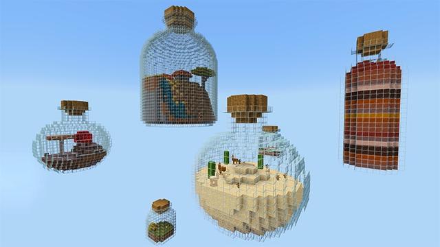 Screenshot of the Minecraft Bedrock Marketplace product Bottle Skyblock created by Lifeboat.