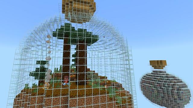 Screenshot of the Minecraft Bedrock Marketplace product Bottle Skyblock created by Lifeboat.