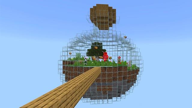 Screenshot of the Minecraft Bedrock Marketplace product Bottle Skyblock created by Lifeboat.