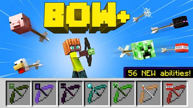 Thumbnail of the Minecraft Bedrock Marketplace product Bow+ created by Lifeboat.