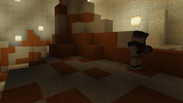 Screenshot of the Minecraft Bedrock Marketplace product Button Challenge created by Lifeboat.