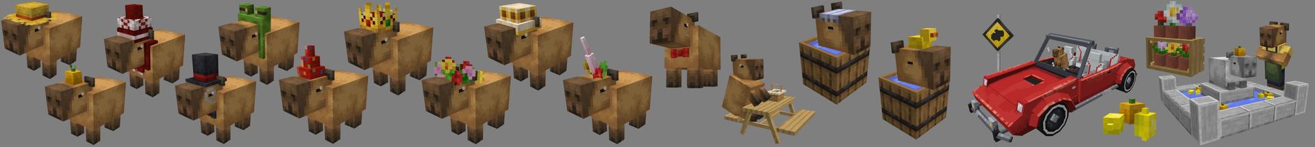 Panorama of the Minecraft Bedrock Marketplace product Capybara Town created by Lifeboat.