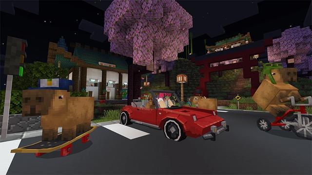 Screenshot of the Minecraft Bedrock Marketplace product Capybara Town created by Lifeboat.
