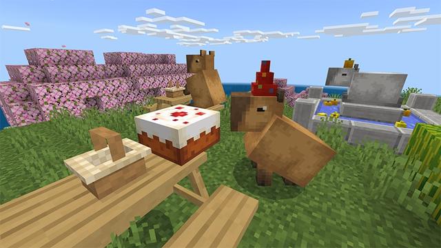 Screenshot of the Minecraft Bedrock Marketplace product Capybara Town created by Lifeboat.