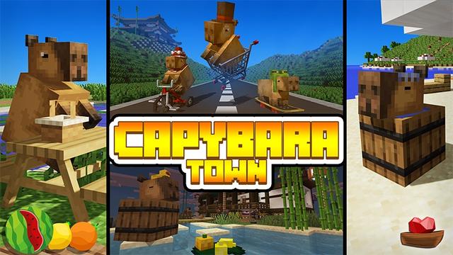 Thumbnail of the Minecraft Bedrock Marketplace product Capybara Town created by Lifeboat.