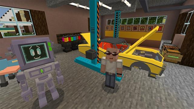 Screenshot of the Minecraft Bedrock Marketplace product Car Crafter created by Lifeboat.