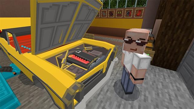 Screenshot of the Minecraft Bedrock Marketplace product Car Crafter created by Lifeboat.