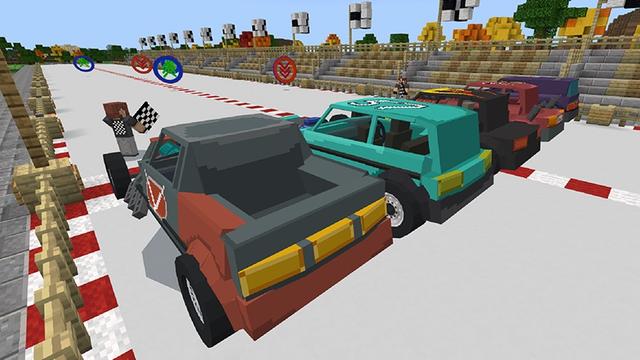 Screenshot of the Minecraft Bedrock Marketplace product Car Customizer created by Lifeboat.