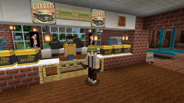 Screenshot of the Minecraft Bedrock Marketplace product Car Mechanic created by Lifeboat.