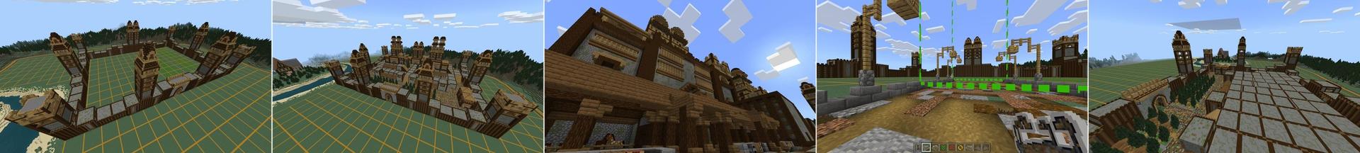 Panorama of the Minecraft Bedrock Marketplace product Castle Builder created by Lifeboat.