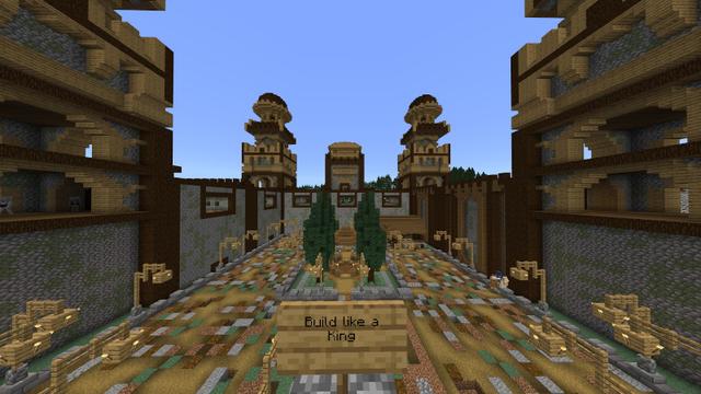 Screenshot of the Minecraft Bedrock Marketplace product Castle Builder created by Lifeboat.