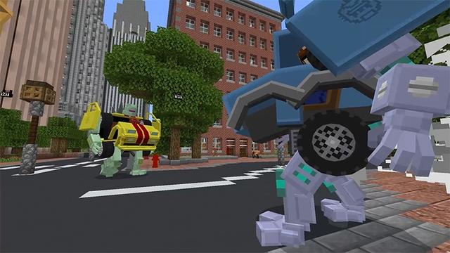 Screenshot of the Minecraft Bedrock Marketplace product Changer Bots created by Lifeboat.