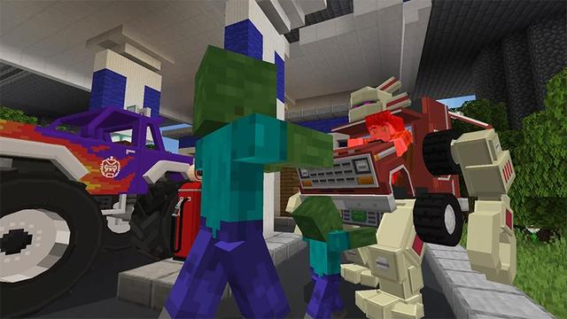 Screenshot of the Minecraft Bedrock Marketplace product Changer Bots created by Lifeboat.
