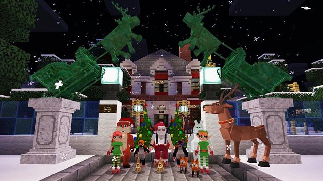 Screenshot of the Minecraft Bedrock Marketplace product Christmas Trains created by Lifeboat.
