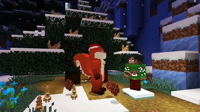 Screenshot of the Minecraft Bedrock Marketplace product Christmas Trains created by Lifeboat.