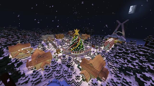 Screenshot of the Minecraft Bedrock Marketplace product Christmas Trains created by Lifeboat.