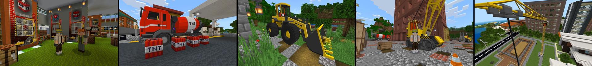 Panorama of the Minecraft Bedrock Marketplace product Construction & TNT created by Lifeboat.