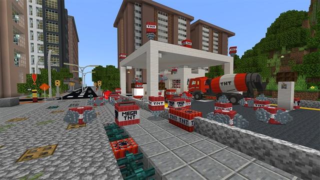 Screenshot of the Minecraft Bedrock Marketplace product Construction & TNT created by Lifeboat.