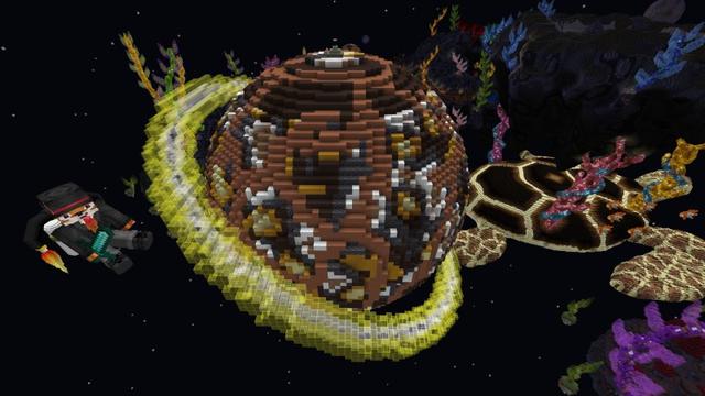Screenshot of the Minecraft Bedrock Marketplace product Cosmic Turtle created by Lifeboat.