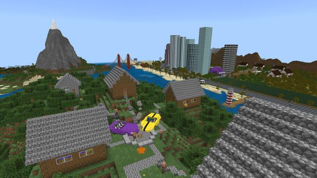 Screenshot of the Minecraft Bedrock Marketplace product Craftable Cars created by Lifeboat.