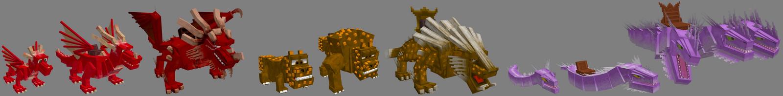 Panorama of the Minecraft Bedrock Marketplace product Craftable Dragons Evolved created by Lifeboat.
