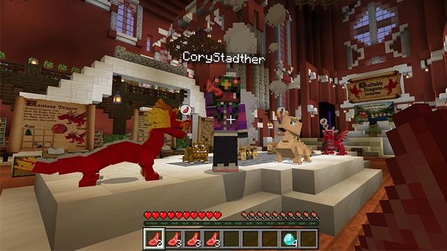 Screenshot of the Minecraft Bedrock Marketplace product Craftable Dragons Evolved created by Lifeboat.