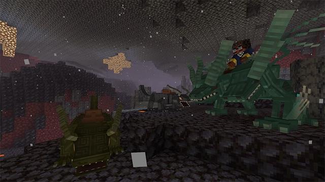 Screenshot of the Minecraft Bedrock Marketplace product Craftable Dragons Evolved created by Lifeboat.