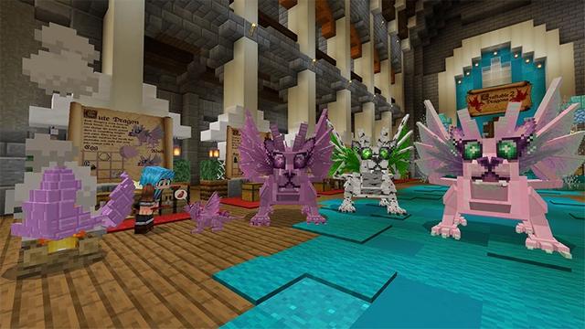 Screenshot of the Minecraft Bedrock Marketplace product Craftable Dragons 2 created by Lifeboat.