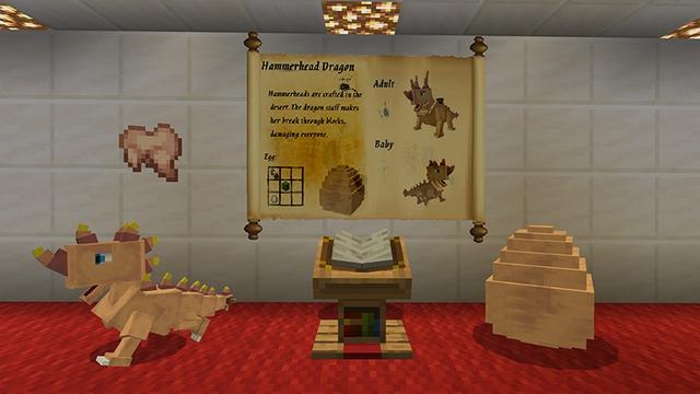 Screenshot of the Minecraft Bedrock Marketplace product Craftable Dragons created by Lifeboat.