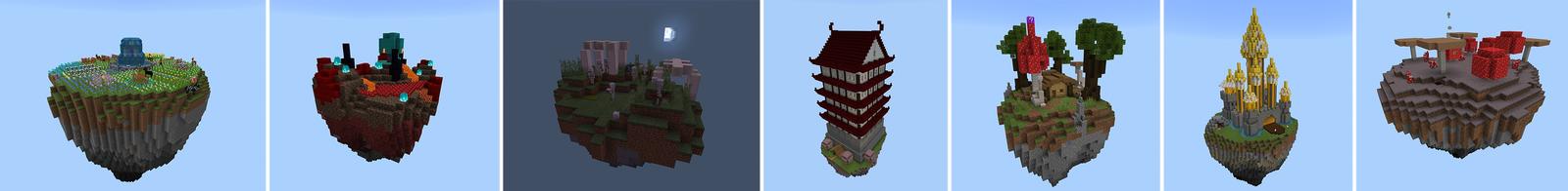 Panorama of the Minecraft Bedrock Marketplace product Craftable Lucky Blocks created by Lifeboat.