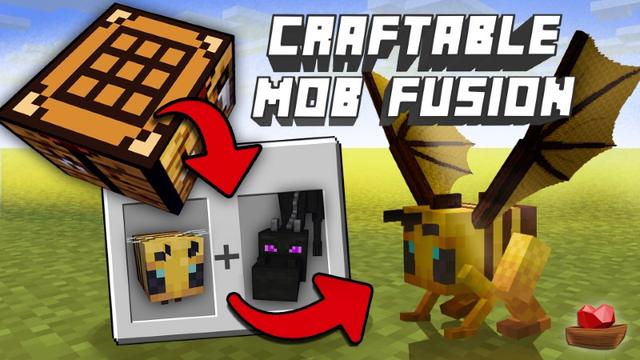 Thumbnail of the Minecraft Bedrock Marketplace product Craftable Mob Fusion created by Lifeboat.