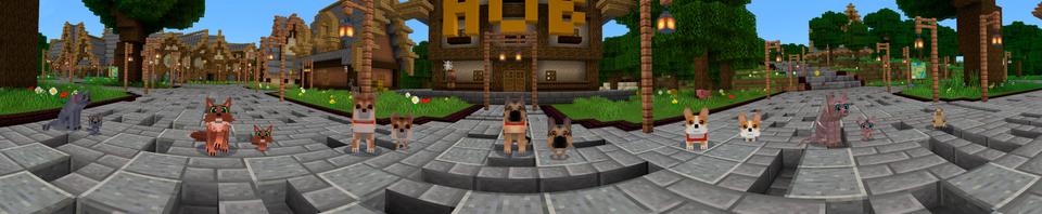 Panorama of the Minecraft Bedrock Marketplace product Craftable Pets created by Lifeboat.