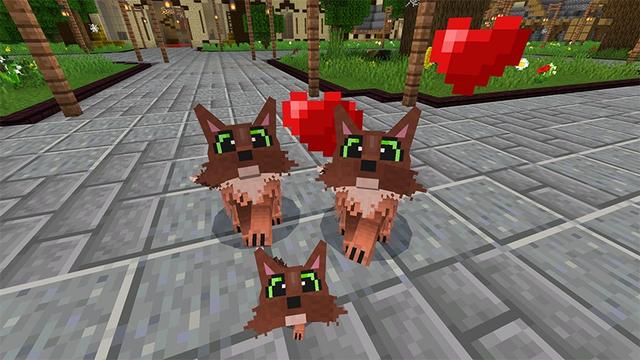 Screenshot of the Minecraft Bedrock Marketplace product Craftable Pets created by Lifeboat.