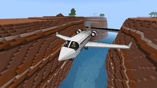 Screenshot of the Minecraft Bedrock Marketplace product Craftable Planes created by Lifeboat.