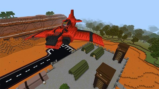 Screenshot of the Minecraft Bedrock Marketplace product Craftable Planes created by Lifeboat.