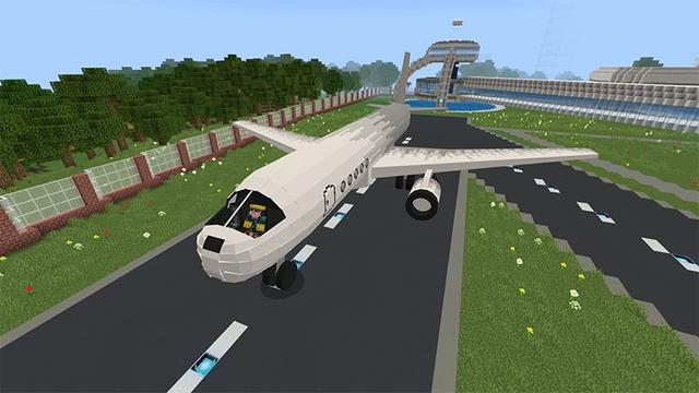 Screenshot of the Minecraft Bedrock Marketplace product Craftable Planes created by Lifeboat.