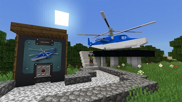 Screenshot of the Minecraft Bedrock Marketplace product Craftable Planes created by Lifeboat.