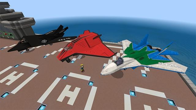 Screenshot of the Minecraft Bedrock Marketplace product Craftable Planes created by Lifeboat.