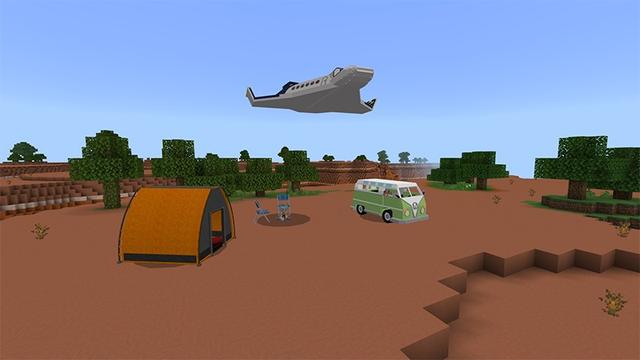 Screenshot of the Minecraft Bedrock Marketplace product Craftable Planes created by Lifeboat.