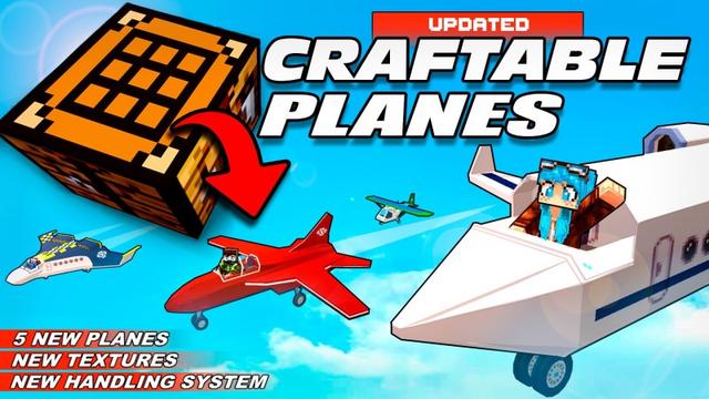 Thumbnail of the Minecraft Bedrock Marketplace product Craftable Planes created by Lifeboat.