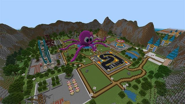 Screenshot of the Minecraft Bedrock Marketplace product Craftable Theme Park created by Lifeboat.