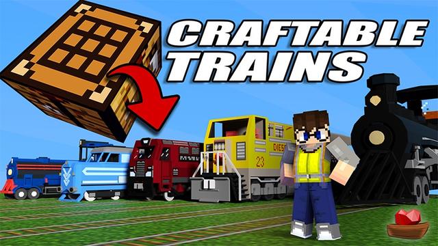 Thumbnail of the Minecraft Bedrock Marketplace product Craftable Trains created by Lifeboat.