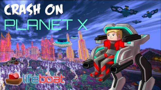 Thumbnail of the Minecraft Bedrock Marketplace product Crash on Planet X created by Lifeboat.