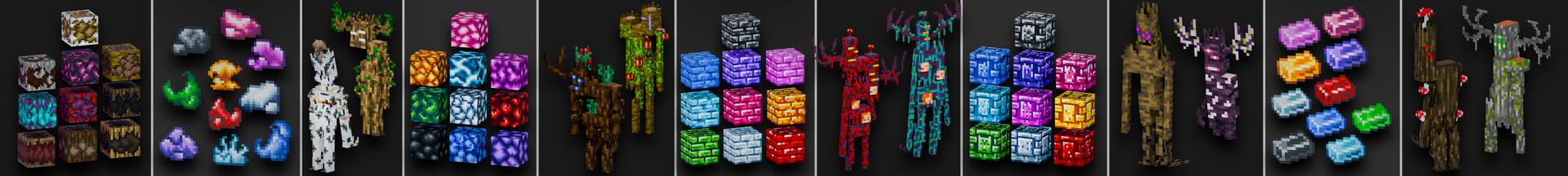 Panorama of the Minecraft Bedrock Marketplace product Creakings+ created by Lifeboat.