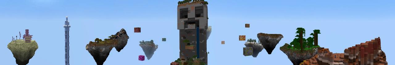 Panorama of the Minecraft Bedrock Marketplace product Creeper Skyblock created by Lifeboat.