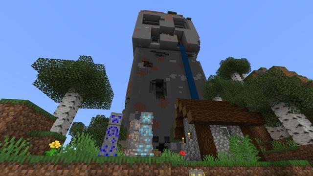 Screenshot of the Minecraft Bedrock Marketplace product Creeper Skyblock created by Lifeboat.