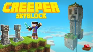 Thumbnail of the Minecraft Bedrock Marketplace product Creeper Skyblock created by Lifeboat.